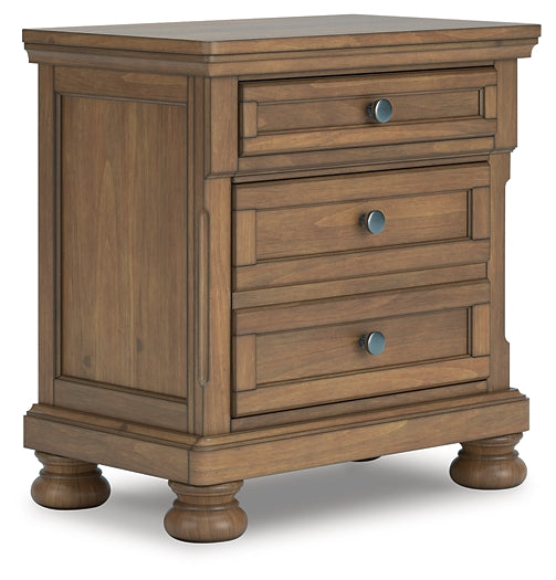 Feddinger King Panel Bed with Mirrored Dresser and Nightstand