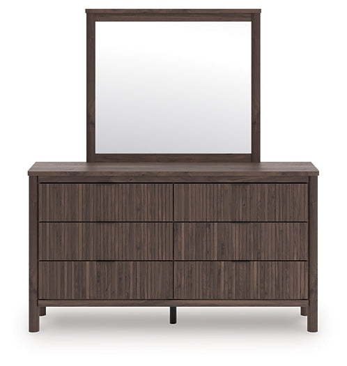 Pamytta Full Panel Bed, Dresser, Mirror, Chest and Nightstand