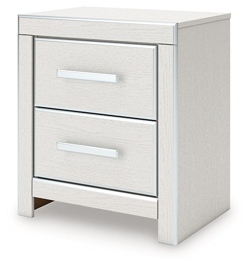 Zuraleus Queen Upholstered Panel Platform Bed, Dresser, Mirror and Nightstand