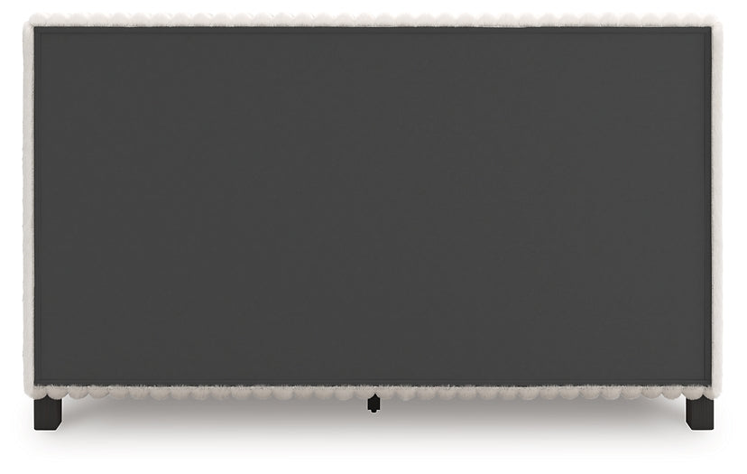 Zuraleus Queen Upholstered Bed, Dresser and Mirror