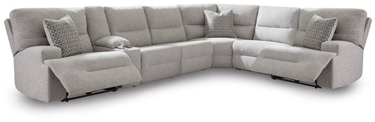 Acklen Place 7-Piece Power Sectional Reclining Sofa with Storage Console