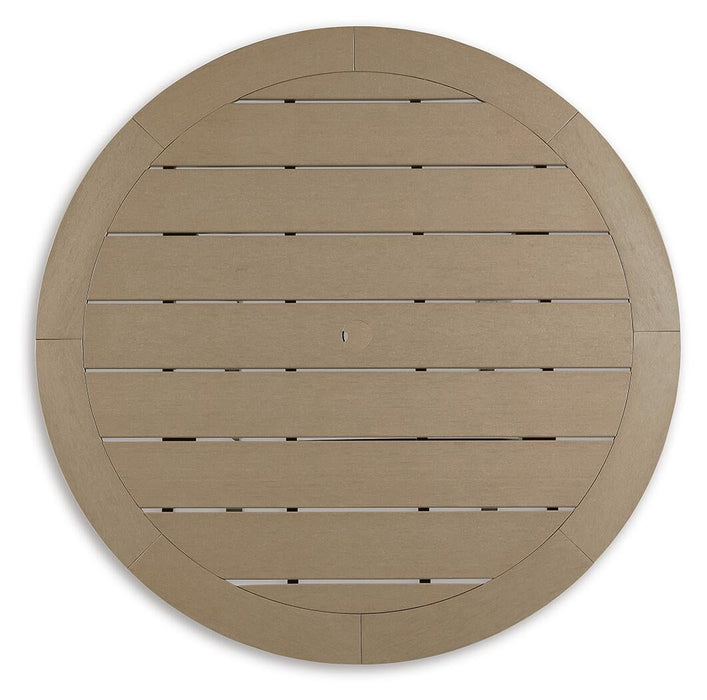 Ashley Express - Fairen Trail Round Bar Table w/UMB OPT