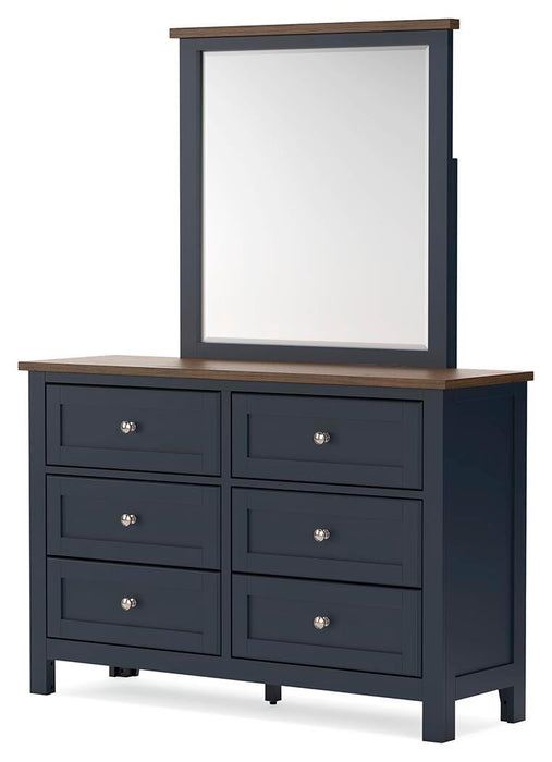 Landocken Full Panel Headboard, Dresser and Mirror