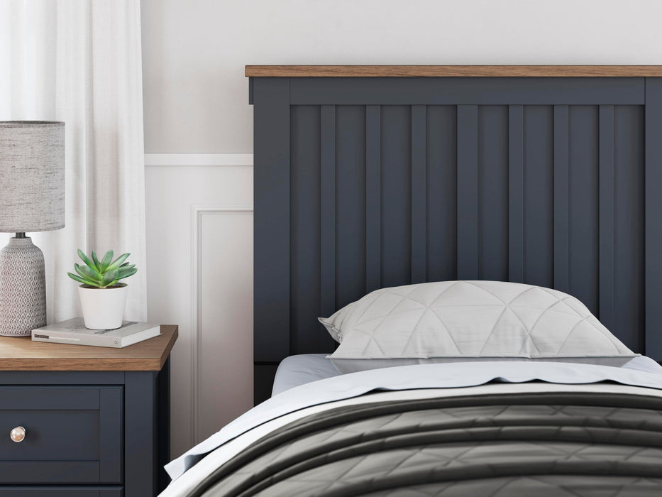 Landocken Twin Panel Headboard, Dresser and Mirror