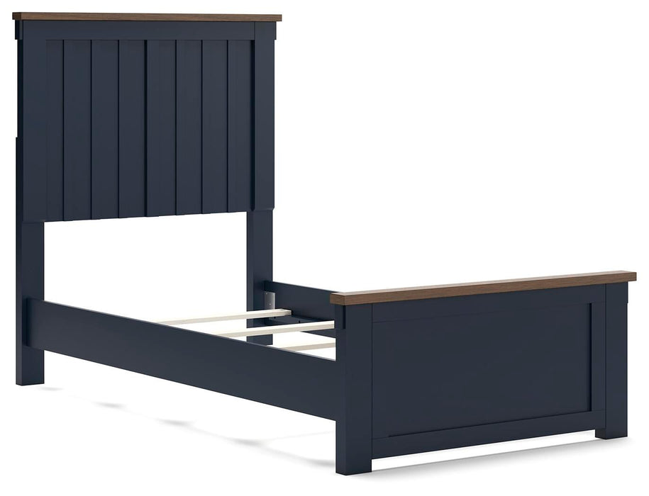 Landocken Twin Panel Bed, Dresser and Mirror
