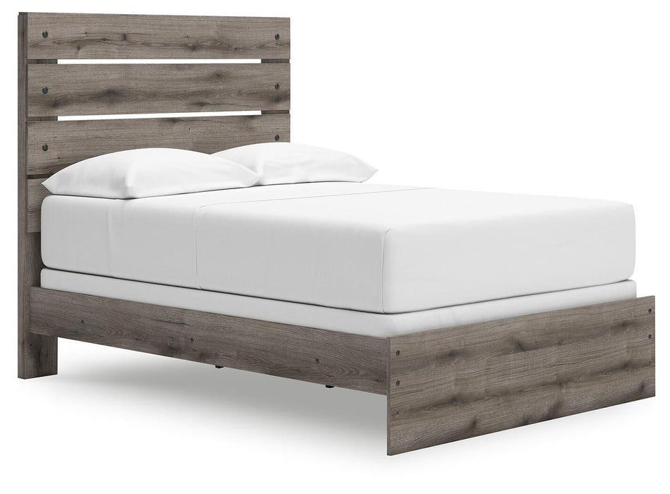 Graystorm Full Panel Bed, Dresser, Mirror, Chest and Nightstand