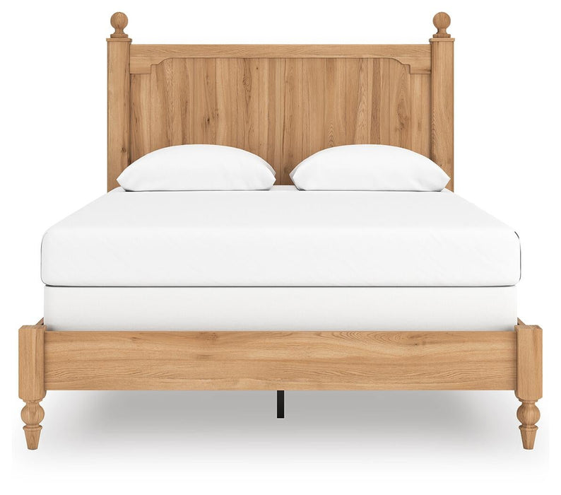 Aleaport Queen Panel Bed with Mirrored Dresser and Nightstand