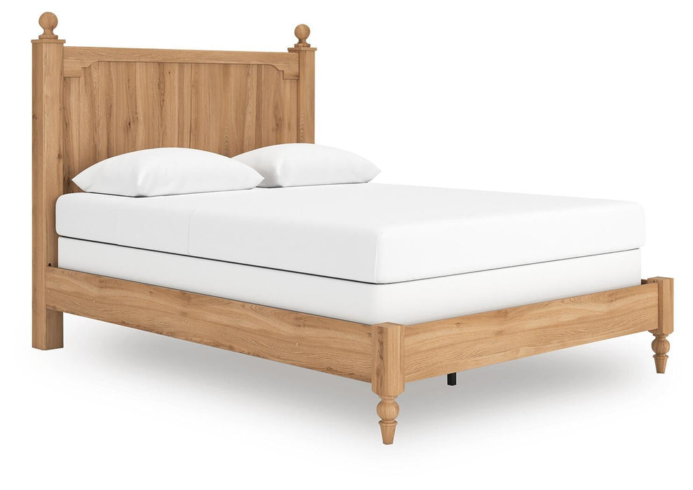 Aleaport Queen Panel Bed with Mirrored Dresser and Nightstand
