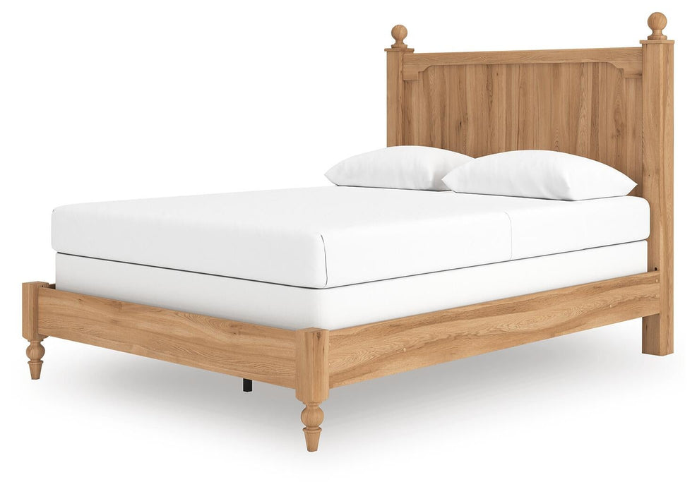 Aleaport Queen Panel Bed with Mirrored Dresser and Nightstand