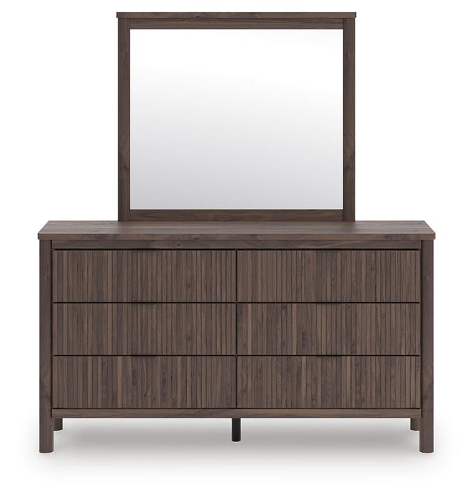 Pamytta Twin Panel Bed, Dresser and Mirror