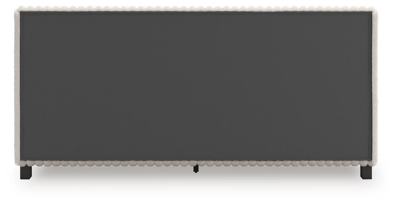 Zuraleus King Upholstered Bed, Dresser and Mirror