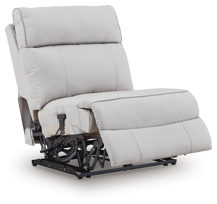 Social Pointe 7-Piece Reclining Sectional with Storage Consoles