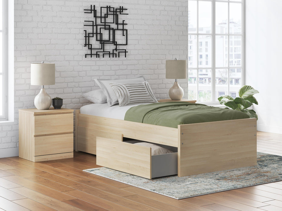 Ashley Express - Onita Twin Platform Bed with 1 Side Storage
