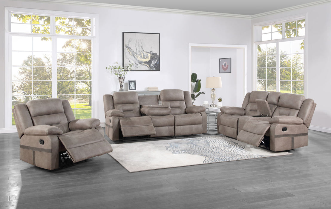 Abilene - 3 Piece Upholstery Living Room Set - Tan