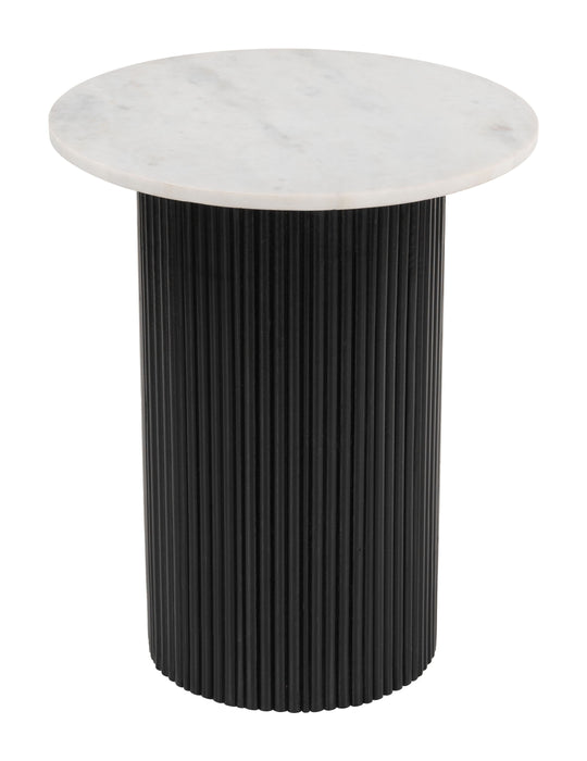 Izola - Side Table - White & Black