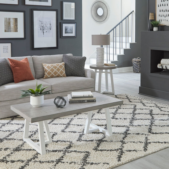 Palmetto Heights - 3 Piece Table Set (1 Cocktail 2 End Tables) - White