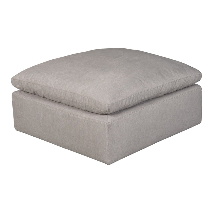 Terra - Livesmart Fabric Condo Ottoman - Light Gray