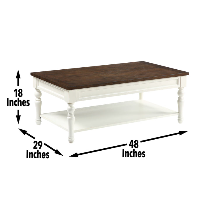 Joanna - 3 Piece Table Set (2 End & Coffee Tables) - White