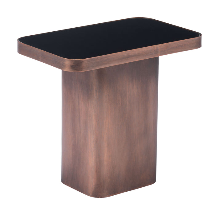 Marcos - Side Table - Black & Antique Bronze