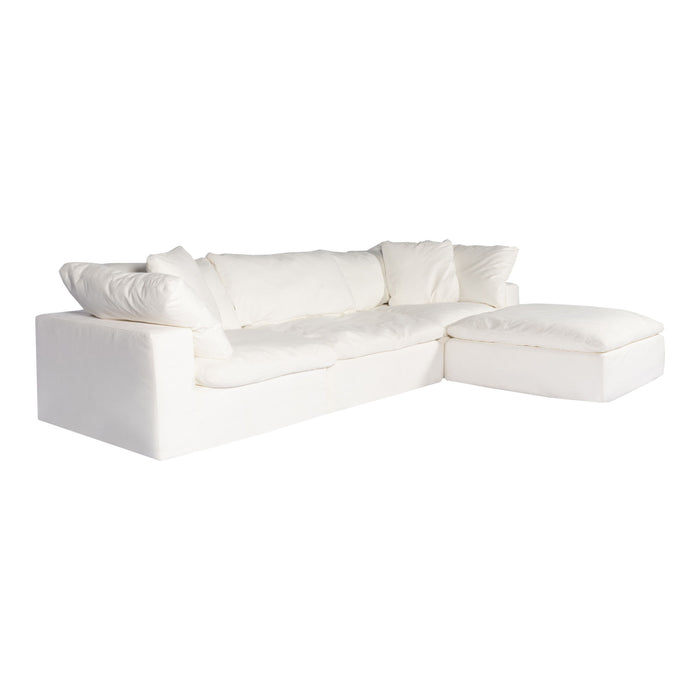 Clay - Livesmart Fabric Lounge Modular Sectional - Cream