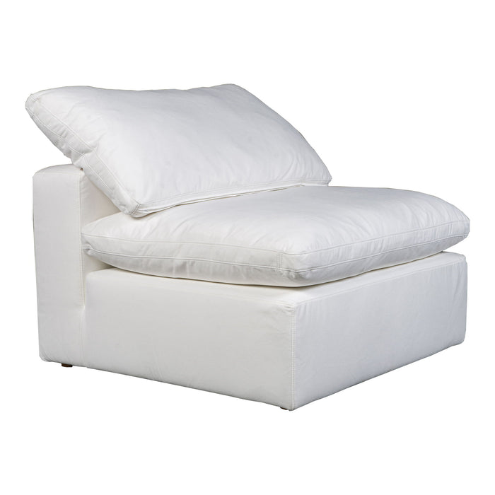 Terra - Livesmart Fabric Condo Slipper Chair - Cream