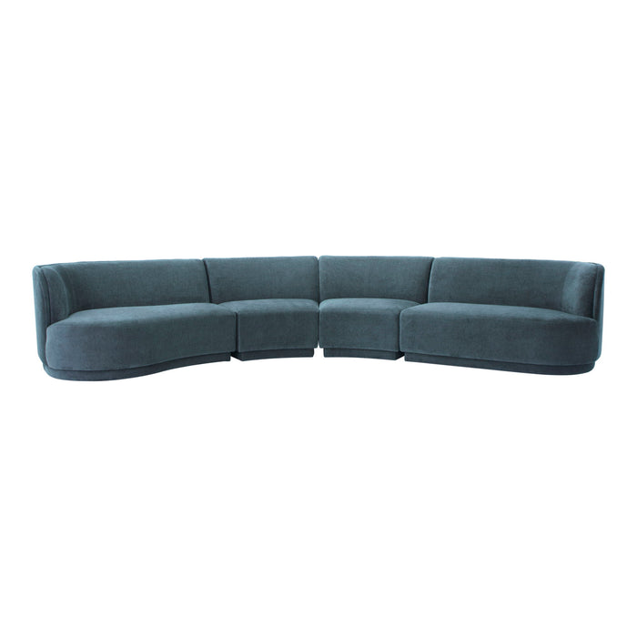 Yoon - Eclipse Modular Sectional Chaise Left - Blue
