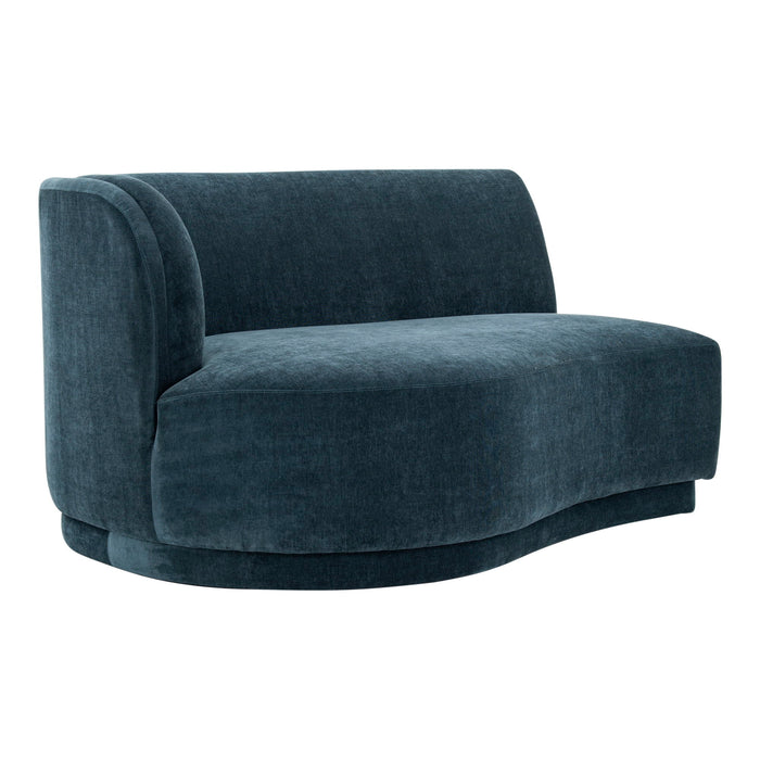 Yoon - Chaise Left Nightshade Blue - Blue