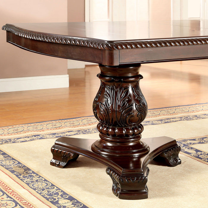 Bellagio - Dining Table With 2 Leaves - Brown Cherry