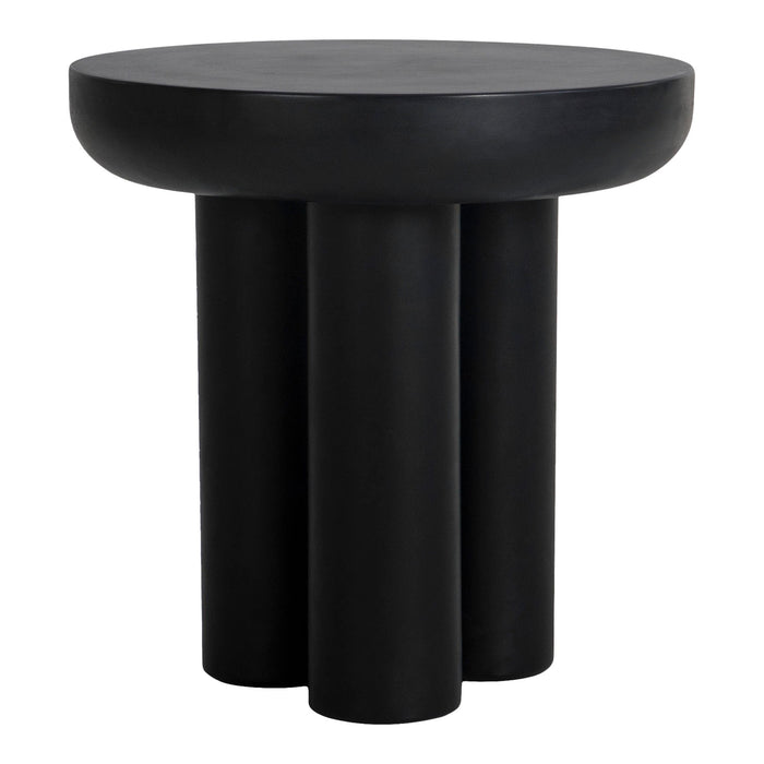 Rocca - Cement Side Table - Black