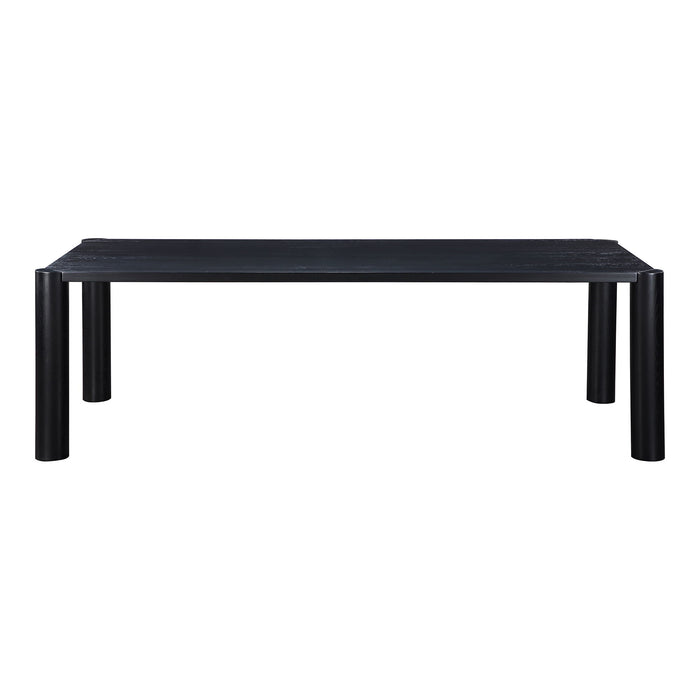 Post - Large Dining Table - Black Oak