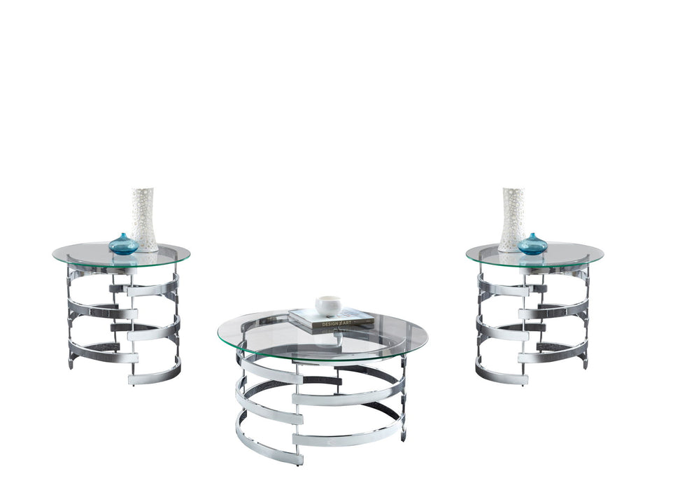 Tayside - 3 Piece Occasional Table Set - Gray