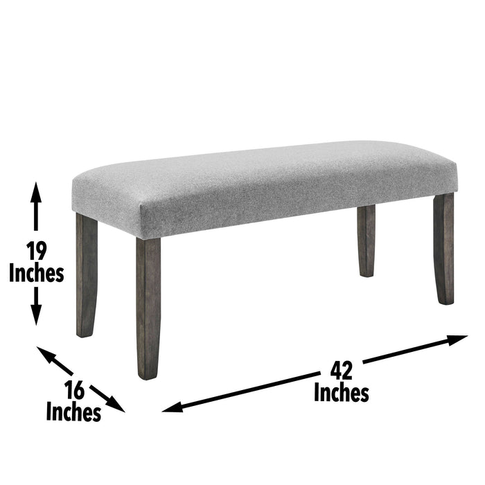Emily - Backless Bench - Gray