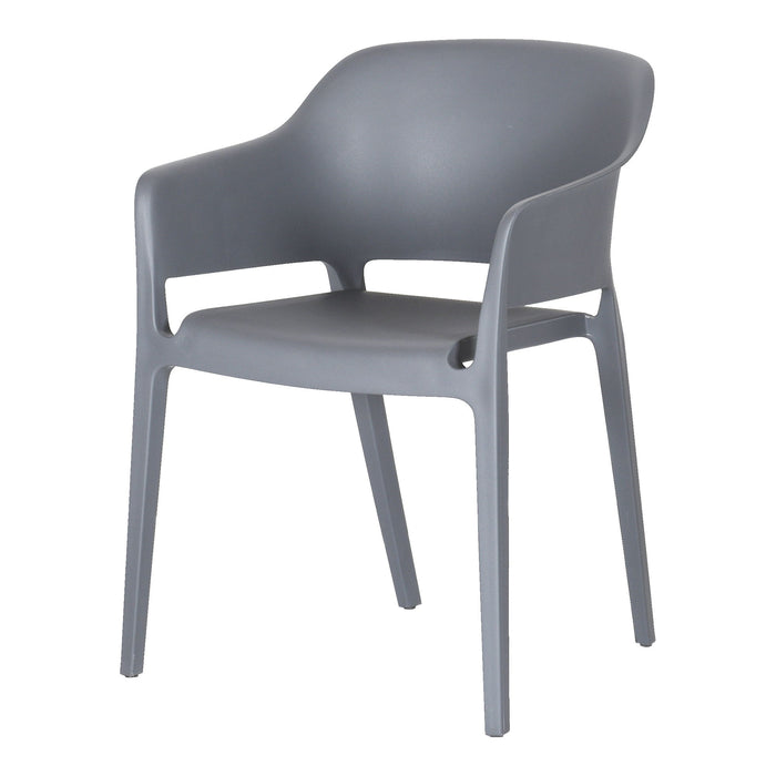 Faro - Outdoor Dining Chair - Dark Gray