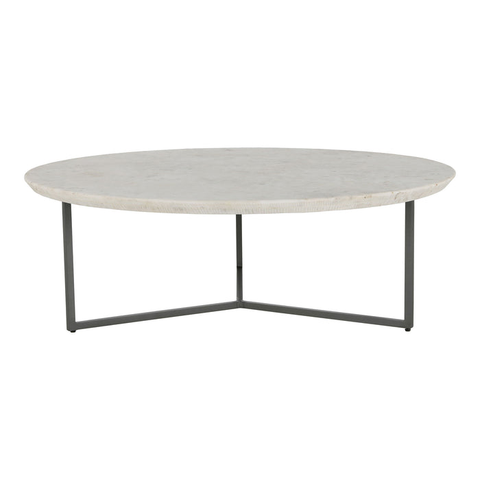 Chloe - Marble Coffee Table - White