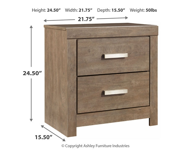 Culverbach Two Drawer Night Stand